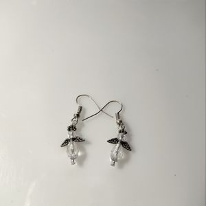 Handmade Crystal Angel Earrings